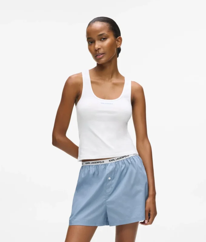 Tanktop og shorts pyjamasæt
