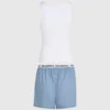 Tanktop og shorts pyjamasæt