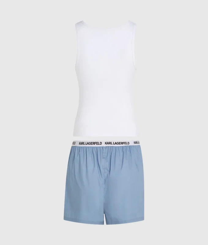 Tanktop og shorts pyjamasæt