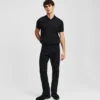 TAPERED JEANS MED LYNLÅS
