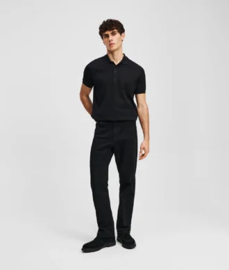 TAPERED JEANS MED LYNLÅS