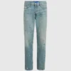 Tapered jeans med malingsstænk