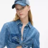 To-farvet lys denimkasket