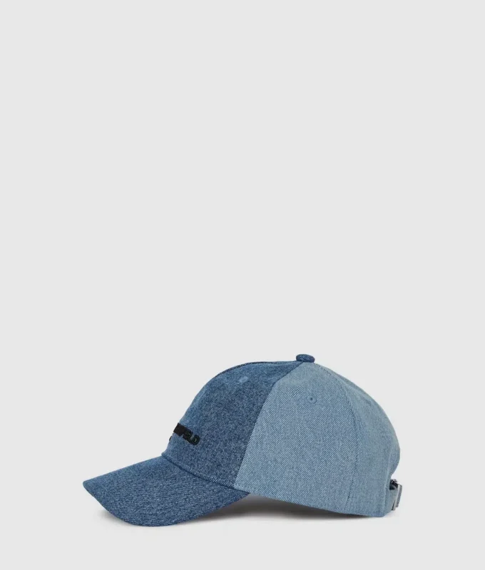 To-farvet lys denimkasket