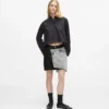 Tofarvet denim miniskirt