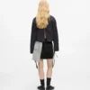 Tofarvet denim miniskirt