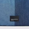 Tofarvet denim-shopper