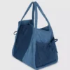 Tofarvet denim-shopper