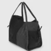 Tofarvet denim-shopper