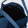 Tofarvet denim-shopper