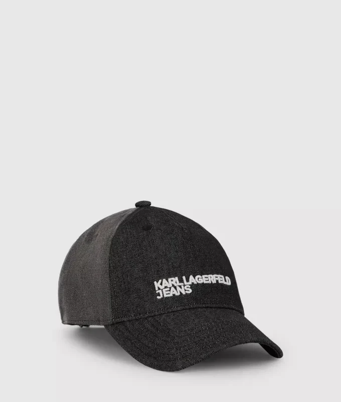 Tofarvet mørk denimkasket