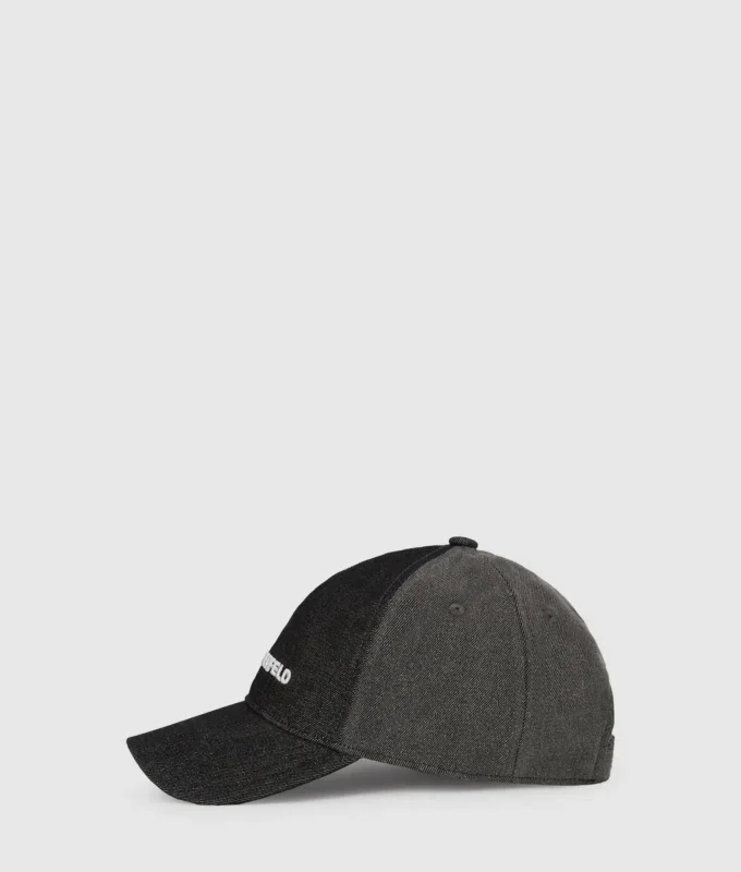 Tofarvet mørk denimkasket
