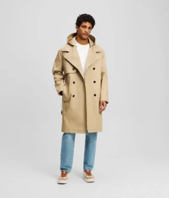 TRENCHCOAT MED HÆTTE