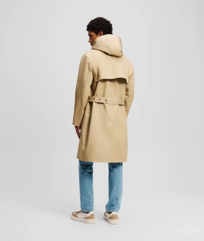 TRENCHCOAT MED HÆTTE