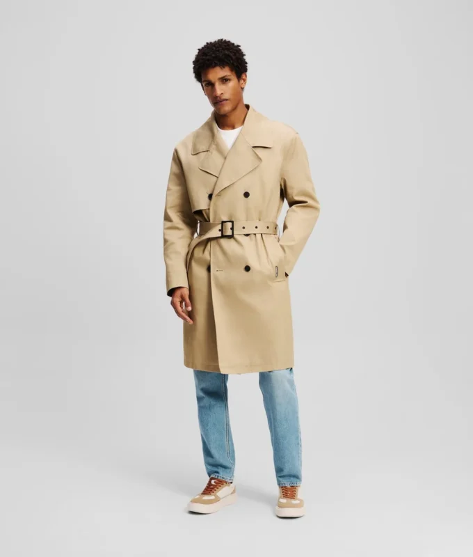 TRENCHCOAT MED HÆTTE