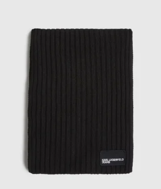 Tørklæde med logo-patch