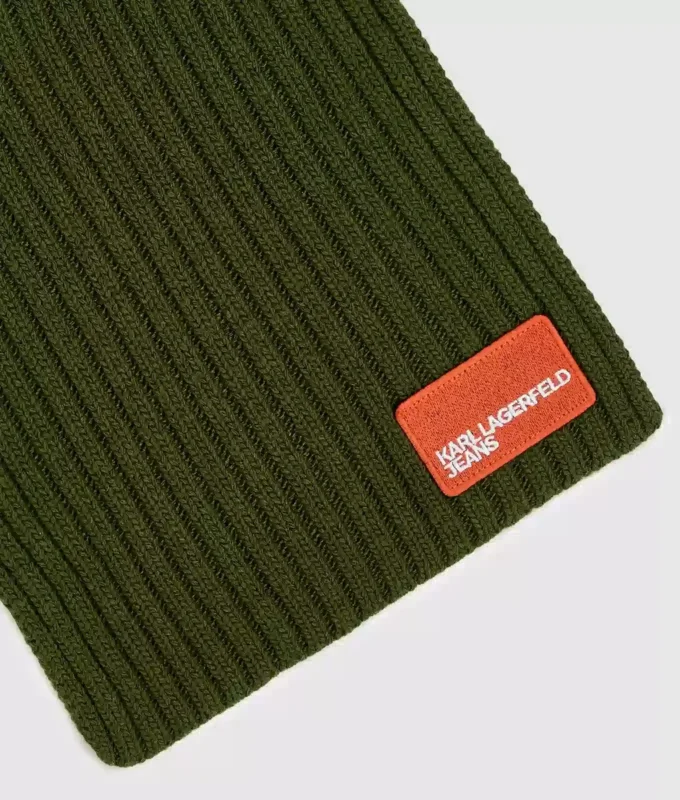 Tørklæde med logo-patch