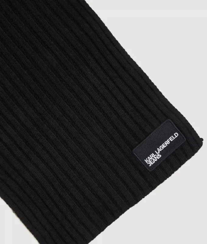 Tørklæde med logo-patch