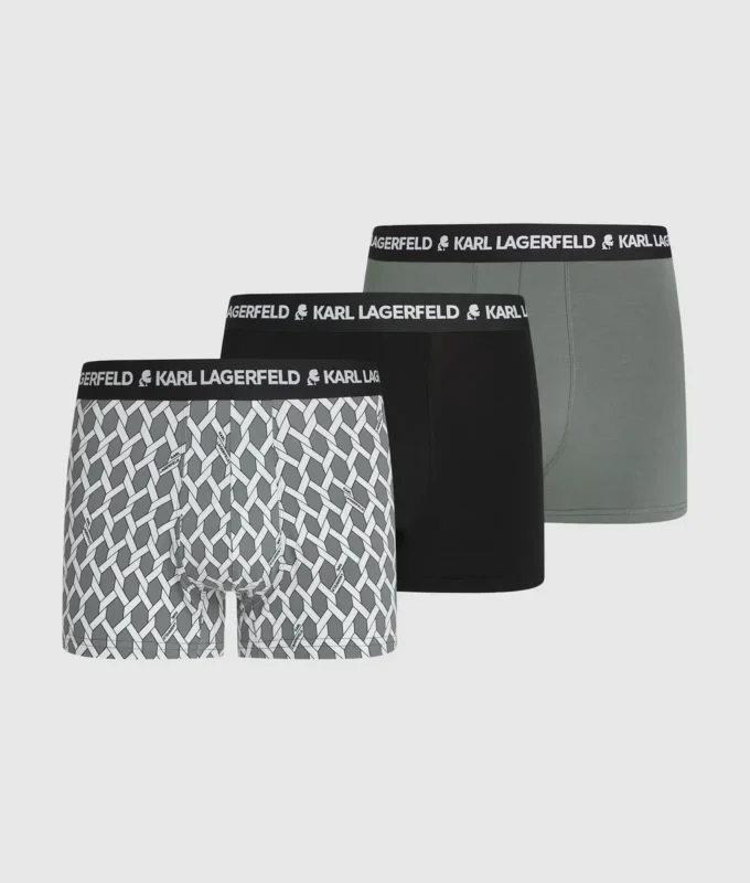 Trunks med knudeprint – 3-pak