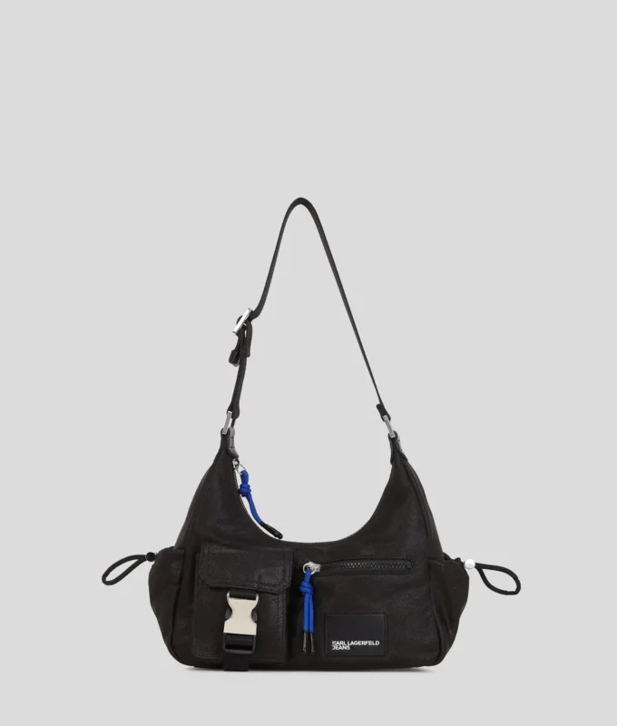 UTILITY COATED DENIM SKULDERTASKE