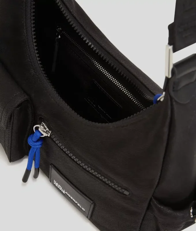 UTILITY COATED DENIM SKULDERTASKE