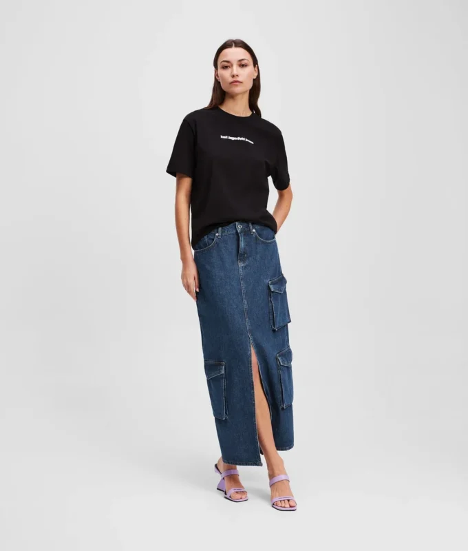 UTILITY DENIM MAXI-NEDERDEL