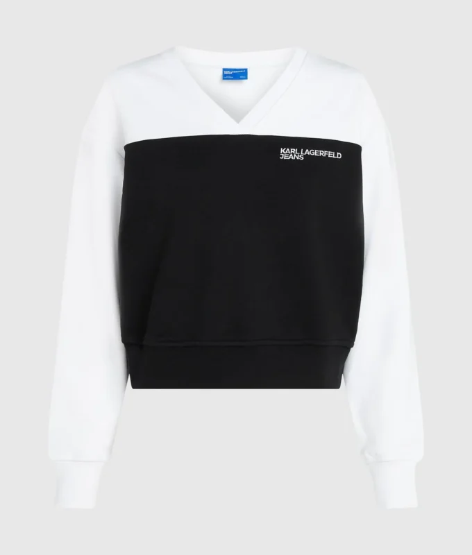 V-HALS SWEATSHIRT