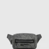 Vasket denim bæltetaske