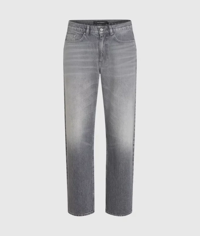 Vasket jeans med lige ben