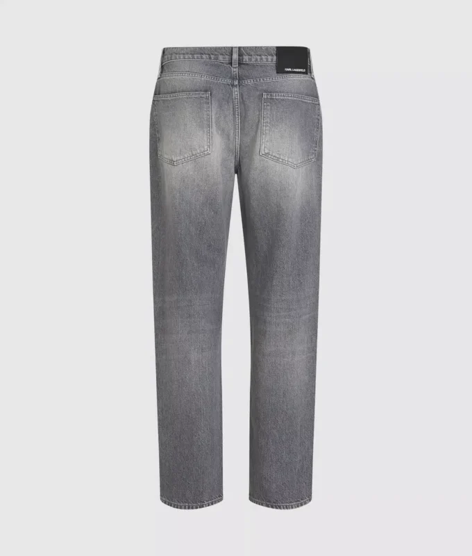 Vasket jeans med lige ben