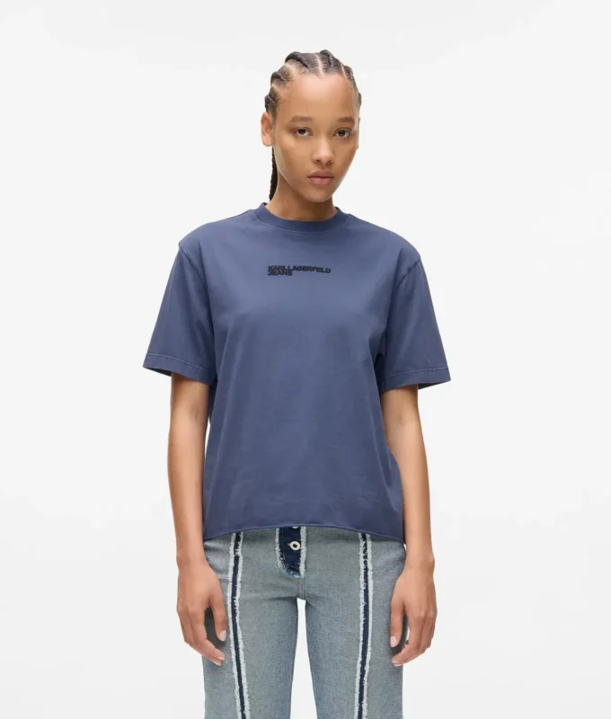 Vasket logo-T-shirt