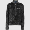 Vasket sweater med lynlås
