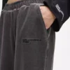 Vasket sweatpants med brede ben