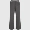 Vasket sweatpants med brede ben