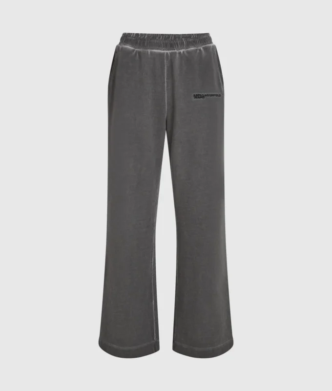 Vasket sweatpants med brede ben