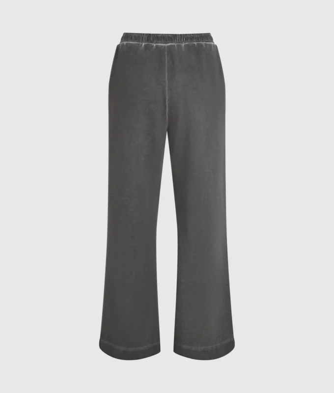 Vasket sweatpants med brede ben