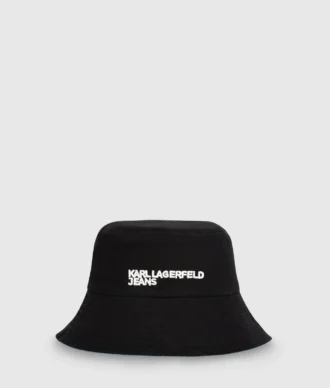 Vendbar denim-bucket hat