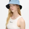 Vendbar denim-bucket hat