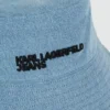 Vendbar denim-bucket hat