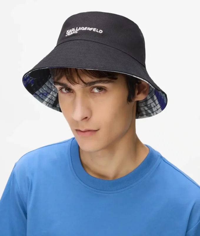Vendbar graffiti-bucket hat
