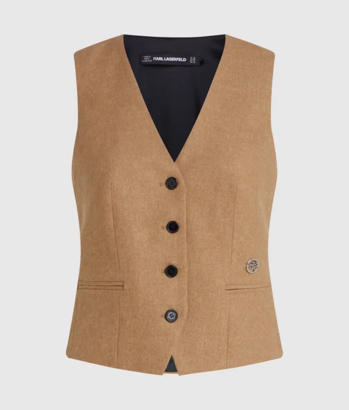 Vest i uldblanding