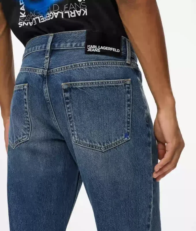 Vintagevaskede jeans med lige ben