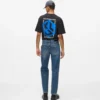 Vintagevaskede jeans med lige ben