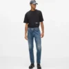 Vintagevaskede jeans med lige ben