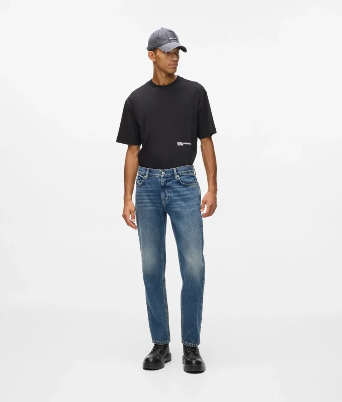 Vintagevaskede jeans med lige ben