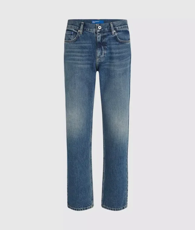 Vintagevaskede jeans med lige ben