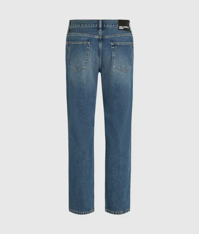 Vintagevaskede jeans med lige ben