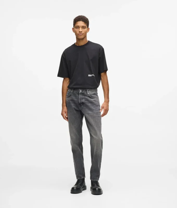 Vintagevaskede tapered jeans