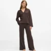Waffle loungewear-bukser