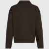 Waffle loungewear polo shirt